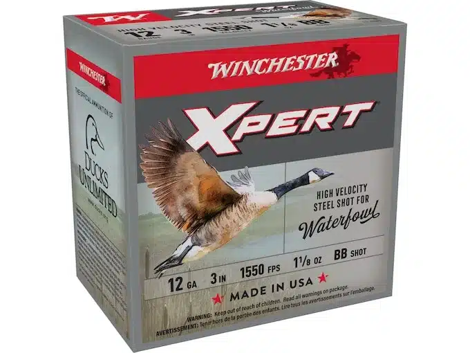 Winchester Xpert High Velocity Ammunition 12 Gauge 3" 1-1/8 oz BB Non-Toxic Steel Shot