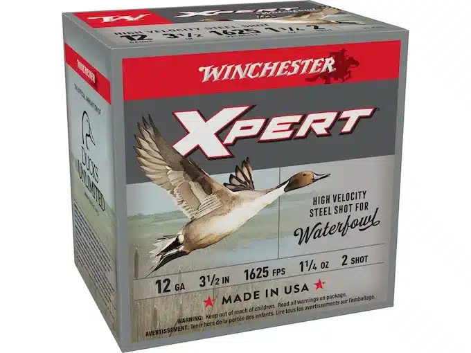 Winchester Xpert High Velocity Ammunition 12 Gauge 3-1/2" 1-1/4oz #2 Non-Toxic Plated Steel Shot